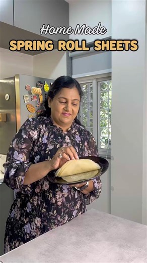 The Easiest Way to Make Perfect Spring Roll Wrappers at Home! 🥟✨ #viralshorts #trendingnow #fypp