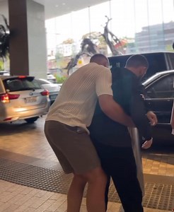 421K views · 10K reactions | Merab Dvalishvili ran into Dricus Du Plessis and gave him some wrestling tips, champ to champ! 祿‍♂️欄 | Almighty Fighting Championship | Facebook