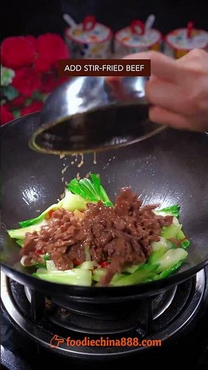 EASY STIR-FRIED BEEF WITH BOK CHOY RECIPE #recipe #cooking #chinesefood #bokchoy #beef #vegetables