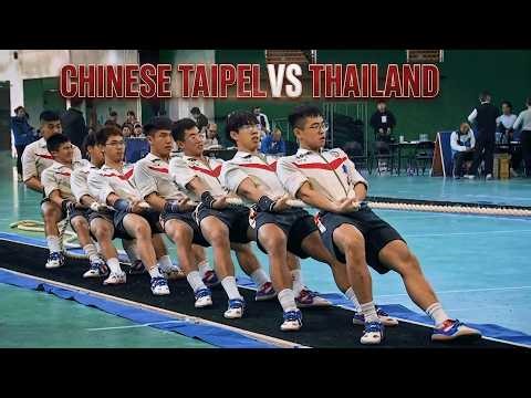 Beating Chinese Taipei? Not Easy 😤🔥| Chinese Taipei 🇹🇼 vs Thailand 🇹🇭 Indoor Tug of War