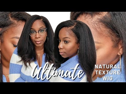 Natural Texture, Natural Edges! DEEP PLUCKED Kinky Straight WIG NO ADHESIVE Install MyFirstWig