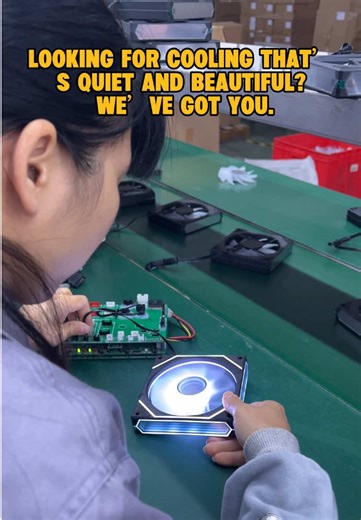 Want a stylish and quiet fan? We provide it for you.#coolingfan #factory #cooler #productreview