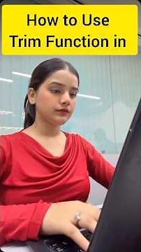 Excel TRIM Function Explained in 60 Seconds! How to Use TRIM in Excel | Remove Extra Spaces Fast 🔥