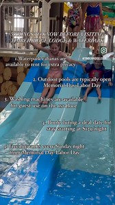 27K views · 26 reactions | FIVE things to know before visiting Timber Ridge Lodge & Waterpark. Tap the link to explore August deal dates and book your stay today! https://www.timberridgelodge.com/packages/timberrific-deals | Timber Ridge Lodge & Waterpark | Facebook