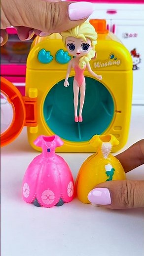 ASMR Unboxing Frozen Elsa & Disney Princess Washing Machine Toy | Satisfying Toy Sounds