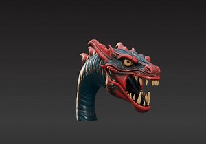 Alien Dragon Biter Toy - Print-in-Place Mechanism