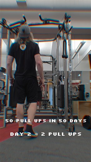 50 pull-ups in 50 days.Day two #PullUps #Fitness #Motivation #Progress #Goals