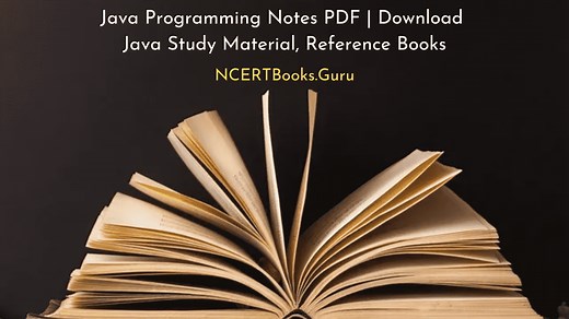 Java Programming Notes Free PDF | Download Java Study Material, Reference Books