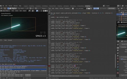 【Blender】Blender中Python脚本技术核心训练教程(中英双字)