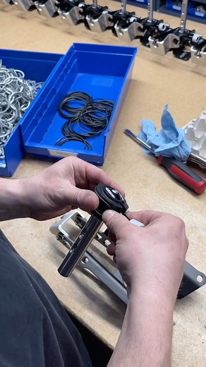 Crispy shifts bring a smile to a driver’s face, and worn-out shifters are a buzzkill. That’s why we include wear-compensation features into many of the joints on our shifters and shifting upgrades so you can experience blissful shifts for years to come. One such joint is shown here during the assembly of the pivot ball into our RSX/K-swap Adjustable Short Shifters. To learn more about our shifting upgrades, please visit our website (link in bio). #acuityinstruments #shortshifter #manualtransmiss