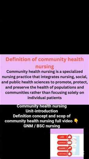 community health nursing theory lectures and note's|unit- INTRODUCTION /definition concept & scop
