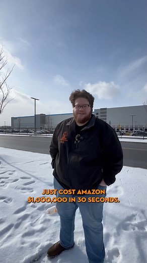 We might have accidentally just cost Amazon $1,000,000 in 30 seconds. Keep reading... We were out filming a video at the new build Amazon facility in Pontiac, but weren't sure which direction we wanted to go, so we stopped at a stop sign to pull up a map, what we didn't realize is in the 30 seconds it took to do so, a line of 4 semi-trucks formed behind us. With how much Amazon optimizes time, every second counts. We definitely just disrupted a global supply chain. Sorry Jeff! #Amazon #construct