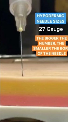 Hypodermic Needle Sizes #shorts