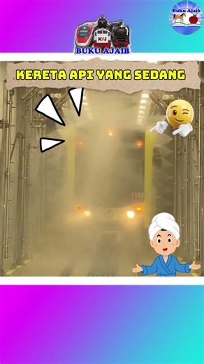 WAW!! Ternyata Begini Rasanya Mandi tapi Nggak Bas4h !? #shorts #keretaapi #bukuajaib