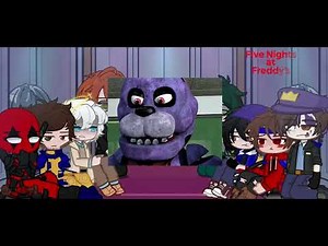 Fandoms React to FNAF Edits and Memes (Gacha Reaction Video)