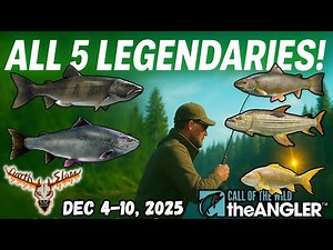 How to Catch ALL 5 Legendary Fish THIS WEEK in The Angler! Fast Locations Guide