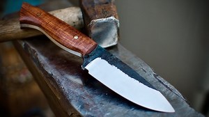 Forging hunting knife #forge #forging #knife #huntingknife | Random Hands
