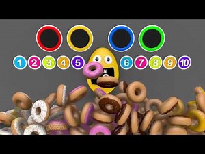 DuckDuckKidsTV Top 3 Learn colors numbers 1 to 10 with Eggs Surprise 3D and Train Glowing Eggs