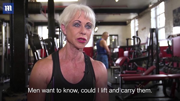Bodybuilding grandmother Angela Graham flexes her guns