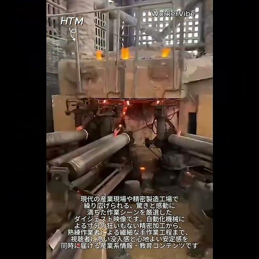 驚異の産業プロセス、その瞬間たち #worker #process #industry #satisfying #factory #machinery