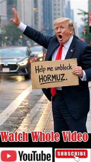 Hitchhiking Trump Seeks Help to Unblock Hormuz Political Satire Funny Parody Comedy Sketch Humor