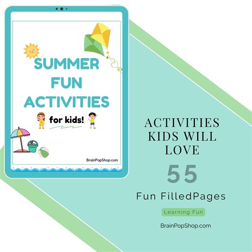 Summer Learning Activity Pack: 55 Fun Elementary Worksheets (printable) - Etsy
