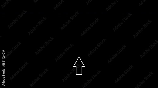 Mouse Click Cursor Pointer icon animation 4k Alpha Channel