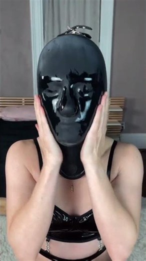 Would you wear this mask, skin care in latex mask