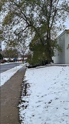 Snow season came early ❄️❄️ #snow #snowfall #winter #asmr