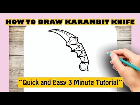 How to draw KARAMBIT KNIFE