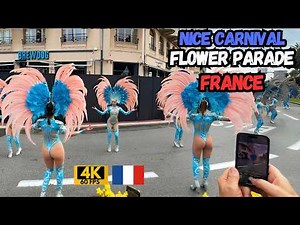 Nice France: Carnaval de Nice - Daytime Flower Parade Extravaganza in 4K