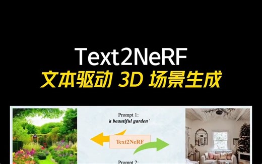 Text2NeRF：具有神经辐射场的文本驱动 3D 场景生成！从一句话到一个世界！