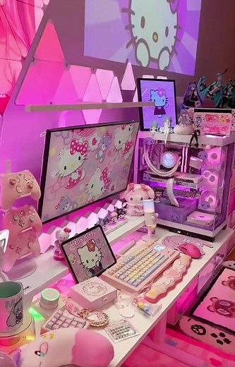 Hello Kitty PC Setup: A Sanrio Lover's Dream