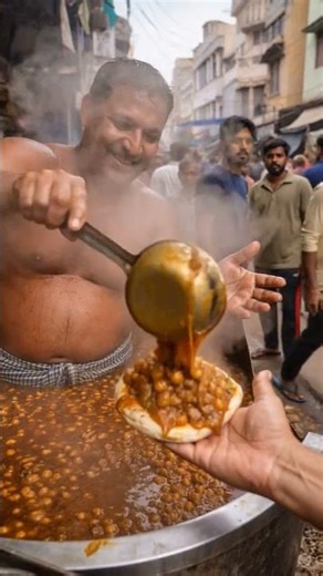 HAPPIEST Street Vendor Serves Steaming Hot Chole Kulche! 😍🔥