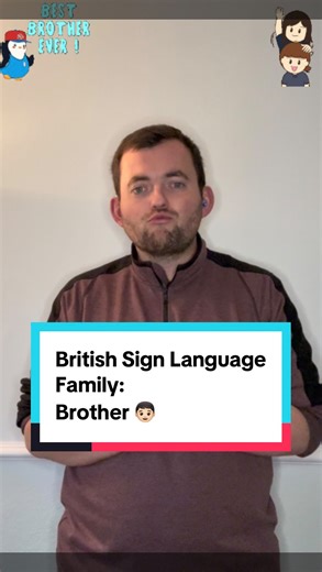 1.7K views · 382 reactions | Today’s British Sign Language sign? ✨ Today’s sign is: #Brother # ! Curious to learn more? I share a new BSL sign every day – perfect for beginners, learners, and sign lovers! #family #bro  P.S. I’m from the South of the UK, so some signs might be regional! Let’s celebrate language and inclusion together  #BritishSignLanguage | The Deaf Chef | Facebook