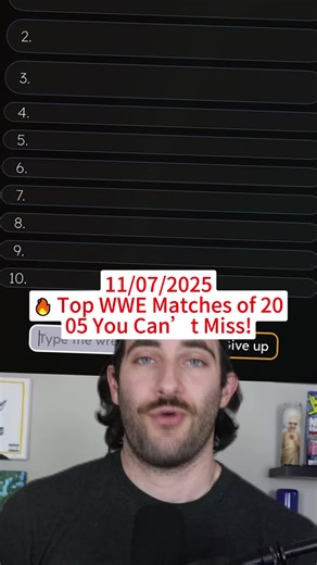 🔥 Top WWE Matches of 2005 You Can’t Miss! #WWE #aew #wrestlingtiktok #top10 #wwetiktok