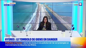 Hyères : le tombolo de Giens en danger