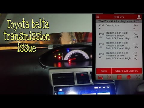 how to replace A transmission Fluid pressure switch toyota yaris/ Belta/code p0843