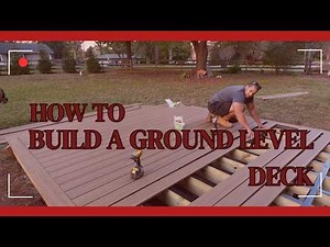 WE'RE BUILDING A GROUND LEVEL DECK! | FROM START TO FINISH
