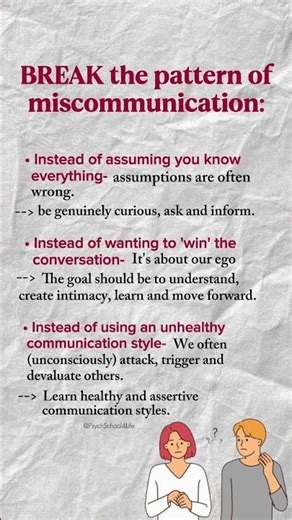 Break the pattern of miscommunication #shorts #psychology