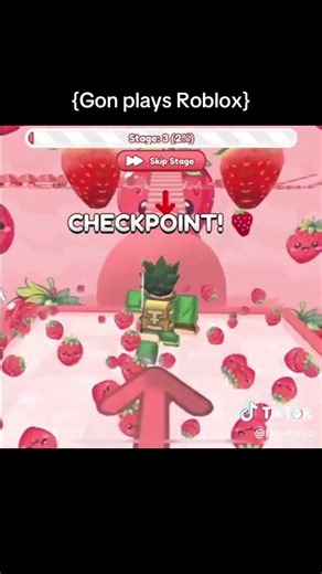 Gon playing Roblox 😎🍓☘️