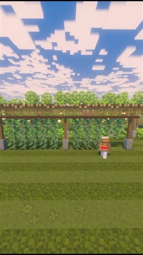 Minecraft countryside cottage garden tutorial #minecraft #minecraftshorts #shorts
