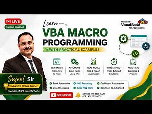 Excel VBA Tutorial Step by Step #IPTExcelSchool