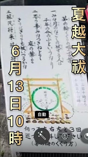 夏越大祓 くぐり方【四山神社】