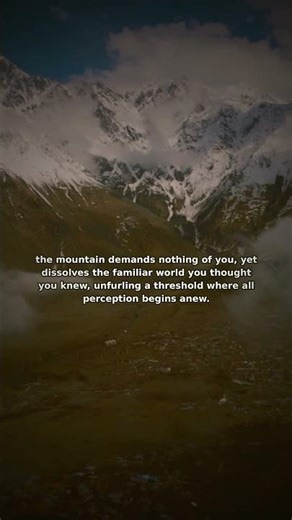 Why Do Mountains Teach Us to See Differently? #Shorts