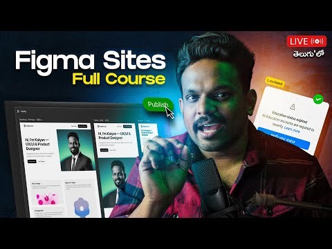 Figma Sites Full Course in Telugu | From Basics to Deployment | 81795 40788