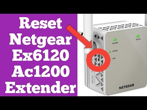 How to Reset Netgear Ex6120 Ac1200 Wifi Extender To Factory Default Settings? Netgear Extender Reset