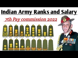 Indian Army Ranks and Salary🔥। How To Recognize The Rank and Badge Of Indian Army🤔(2022)।#indianarmy