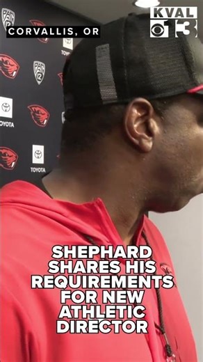 SHEPHARD SHARES HIS REQUIREMENTS FOR NEW ATHLETIC DIRECTOR