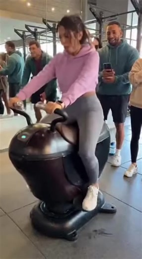 Runaway Mechanical Car Causes Laughter in Gym